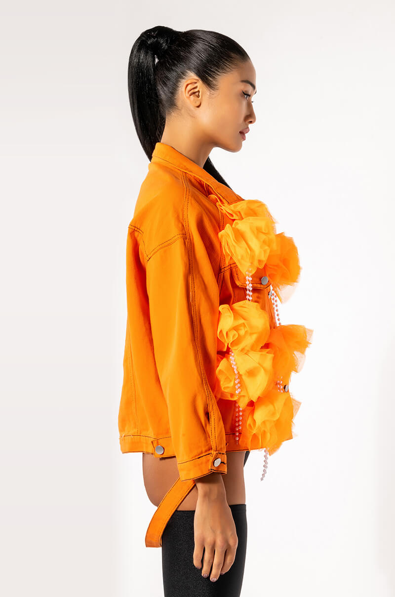 ORANGE EYE DENIM JACKET