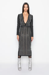 PART TIME LOVER FULL BEADED BANDAGE DRESS