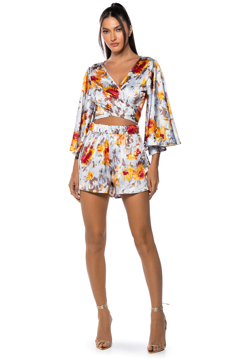 PRETTIEST PROBLEM BLOUSE AND SHORT SET