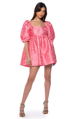 VIVIENNE PUFF SLEEVE MINI DRESS