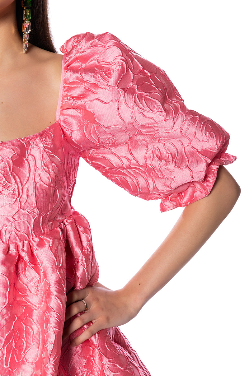 VIVIENNE PUFF SLEEVE MINI DRESS