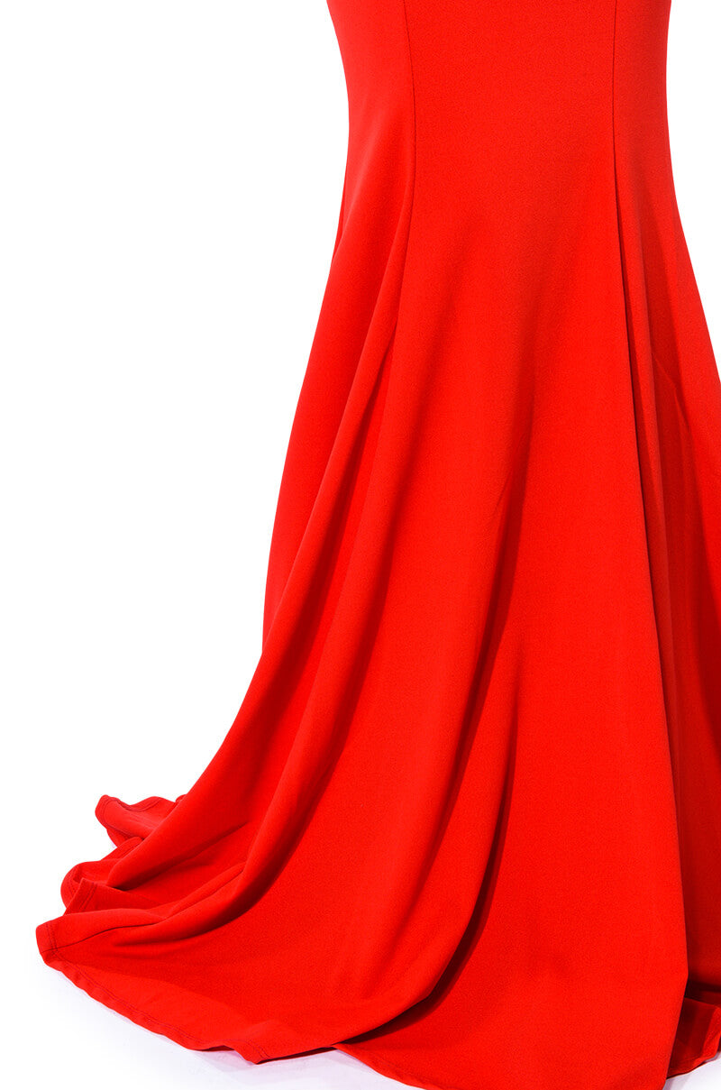 RUN THE WORLD STRAPLESS MAXI DRESS