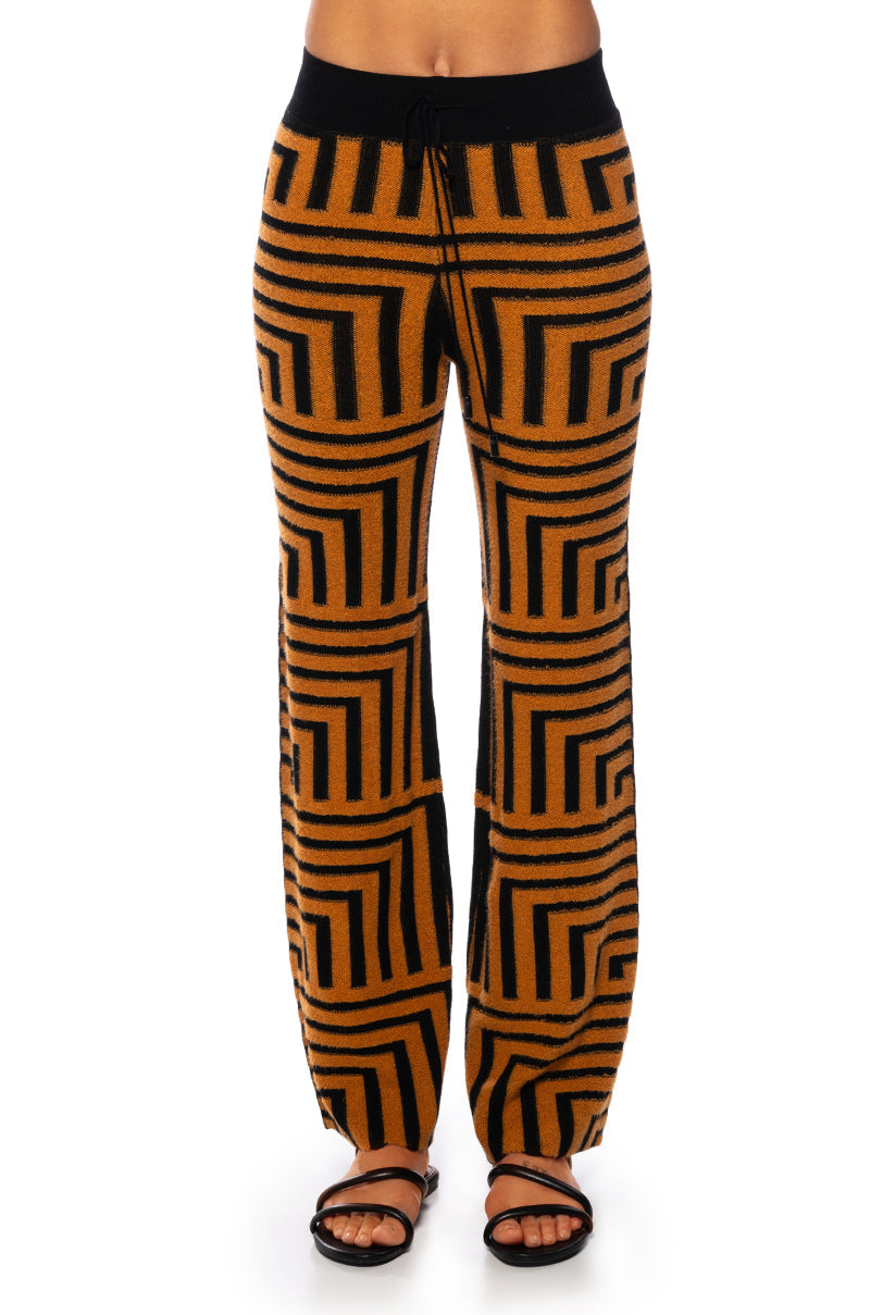 SAVANNAH WIDE LEG ORANGE PANTS