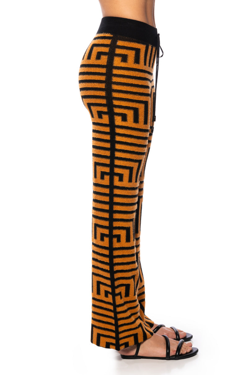 SAVANNAH WIDE LEG ORANGE PANTS