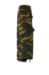 SCANDALOUS CAMO FOLD OVER BOOT IN GREEN