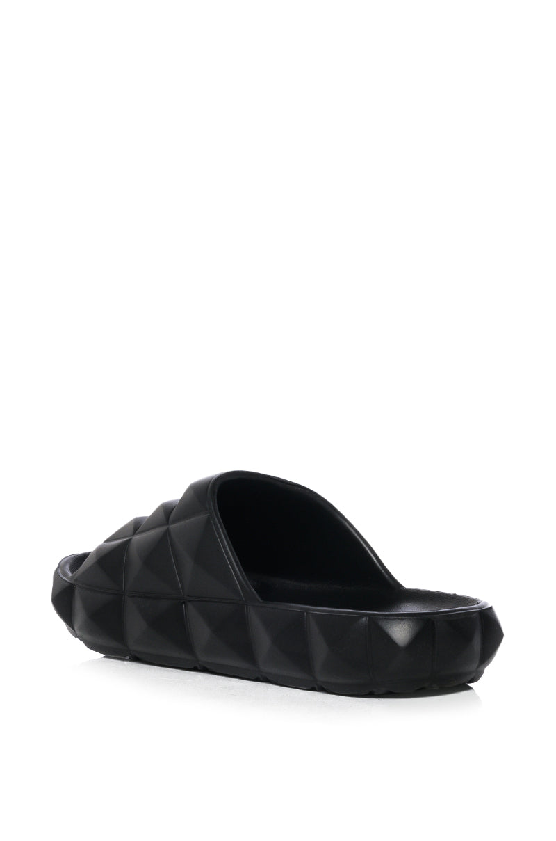 SERVING ROMA BLACK SLIP ON SANDAL