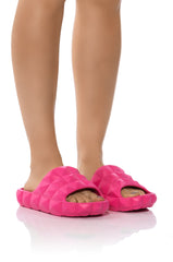 SERVING ROMA FUCHSIA SLIP ON SANDAL