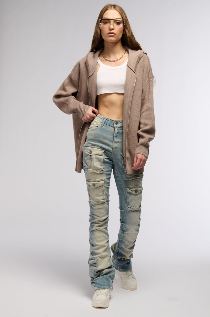 SEVILLE HIGH RISE STACKED JEANS
