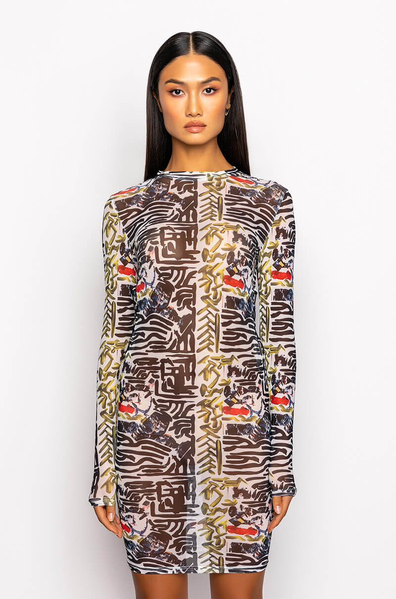 SKYART X AKIRA MINI MESH DRESS