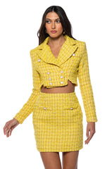 SO CHER TWEED MINI SKIRT SET