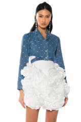 STELLA RHINESTONE DENIM JACKET