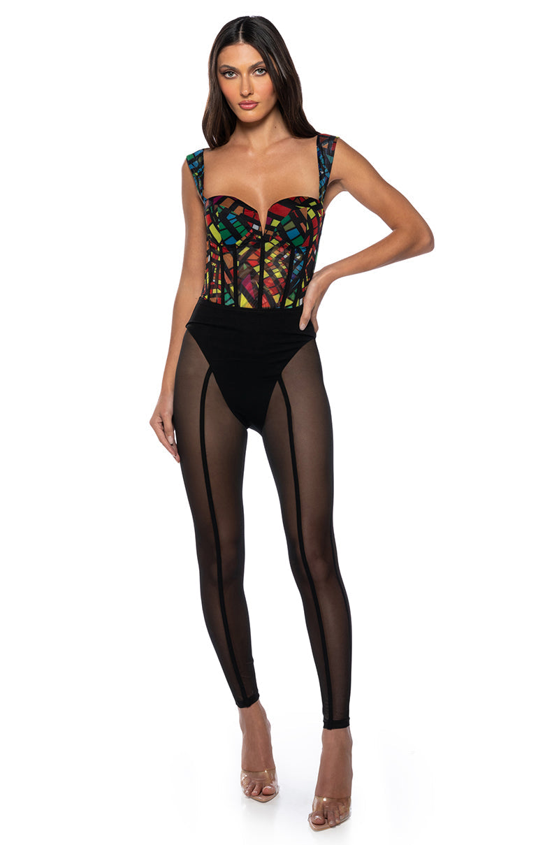 SUNDAY CANDY MESH CORSET