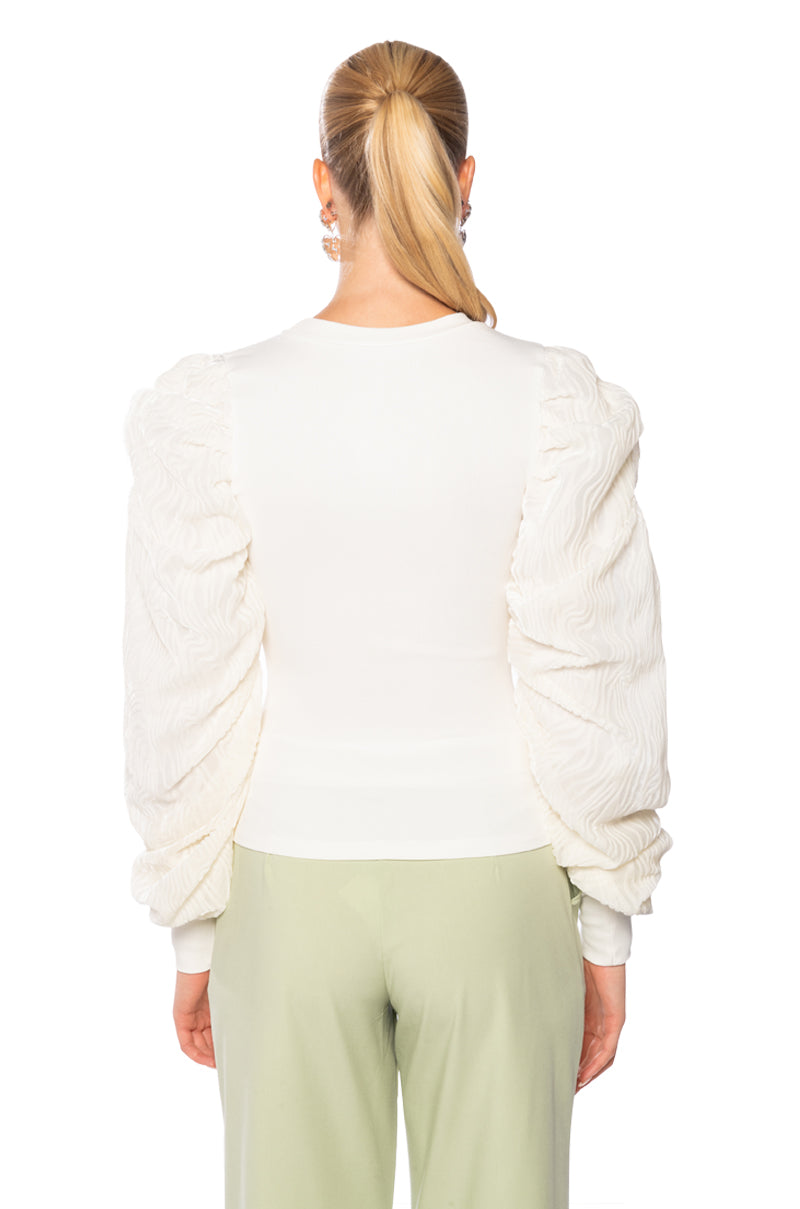 ROWAN PUFF SLEEVE TOP