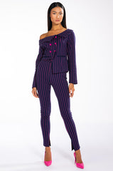 SWEET LIKE SUGAR PINSTRIPE SKINNY PANT