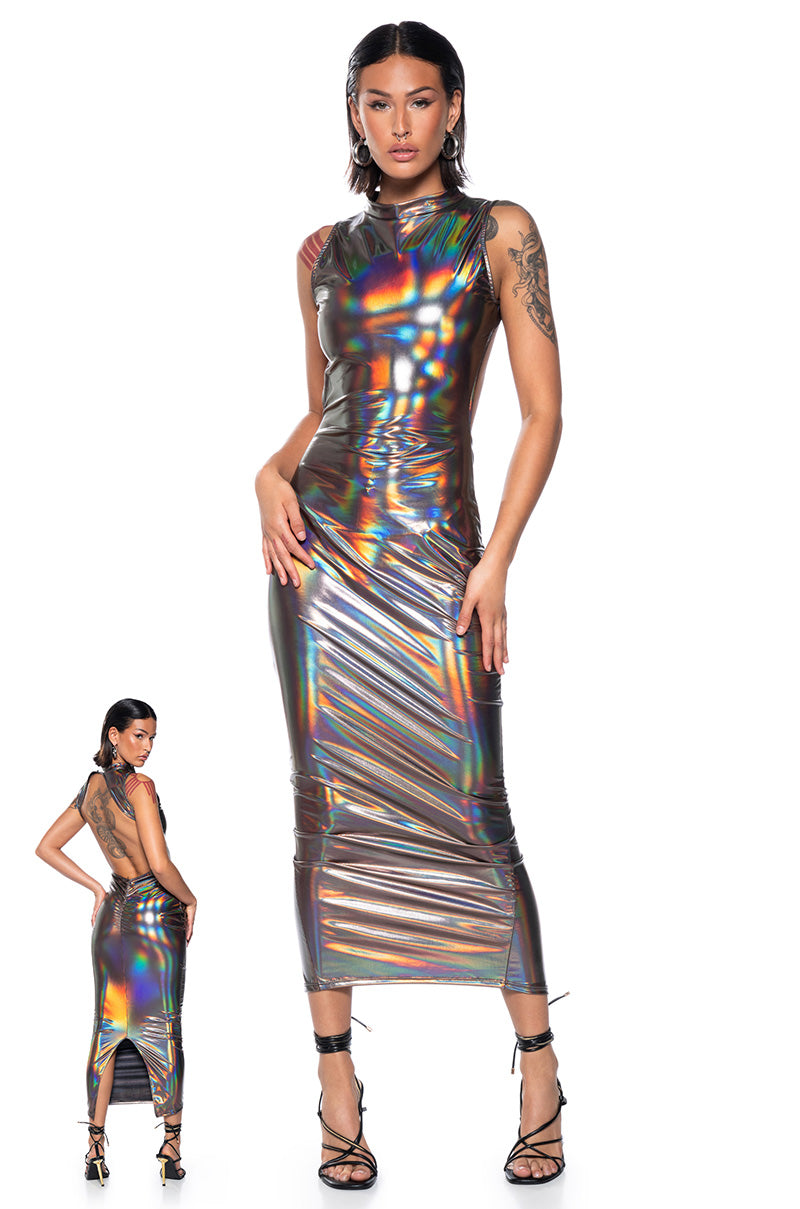 TALK ABOUT ME SLEEVELESS MIDI DRESS