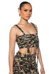 TAYLOR CAMO BRALETTE