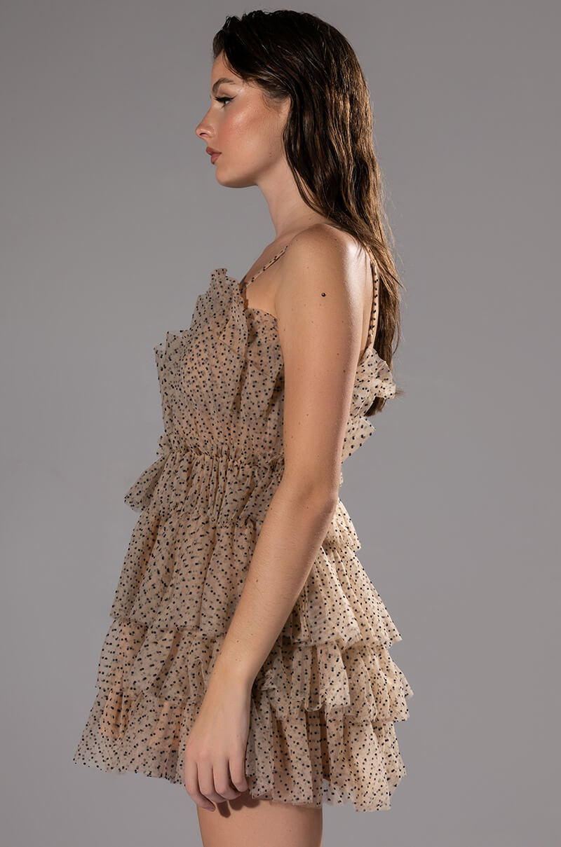 TEA TIME LAYERED MINI DRESS