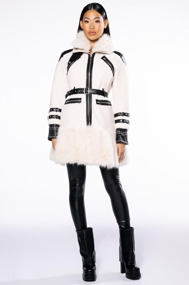 THE MET FAUX FUR COAT