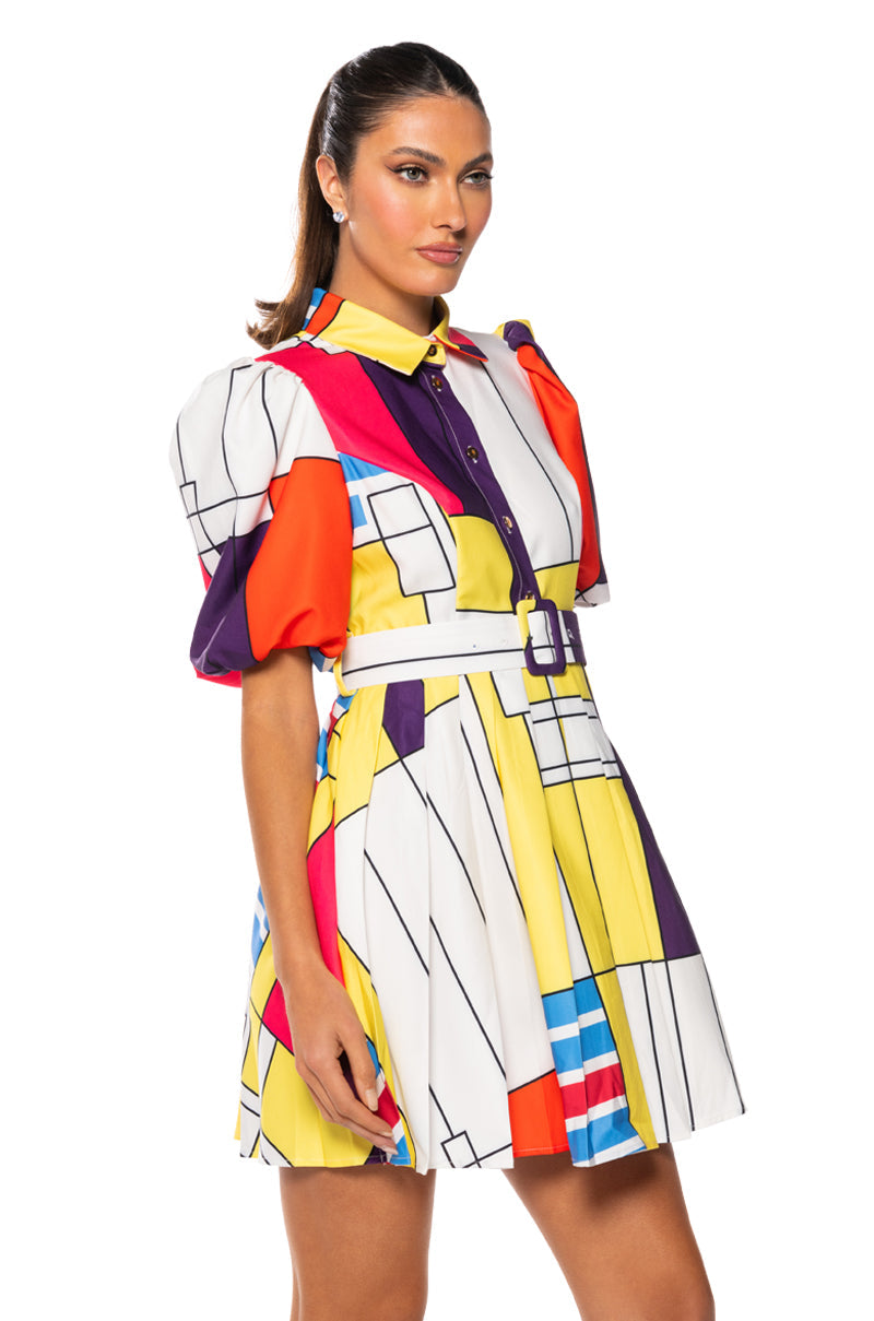 TIME WITH YOU BELTED MINI DRESS