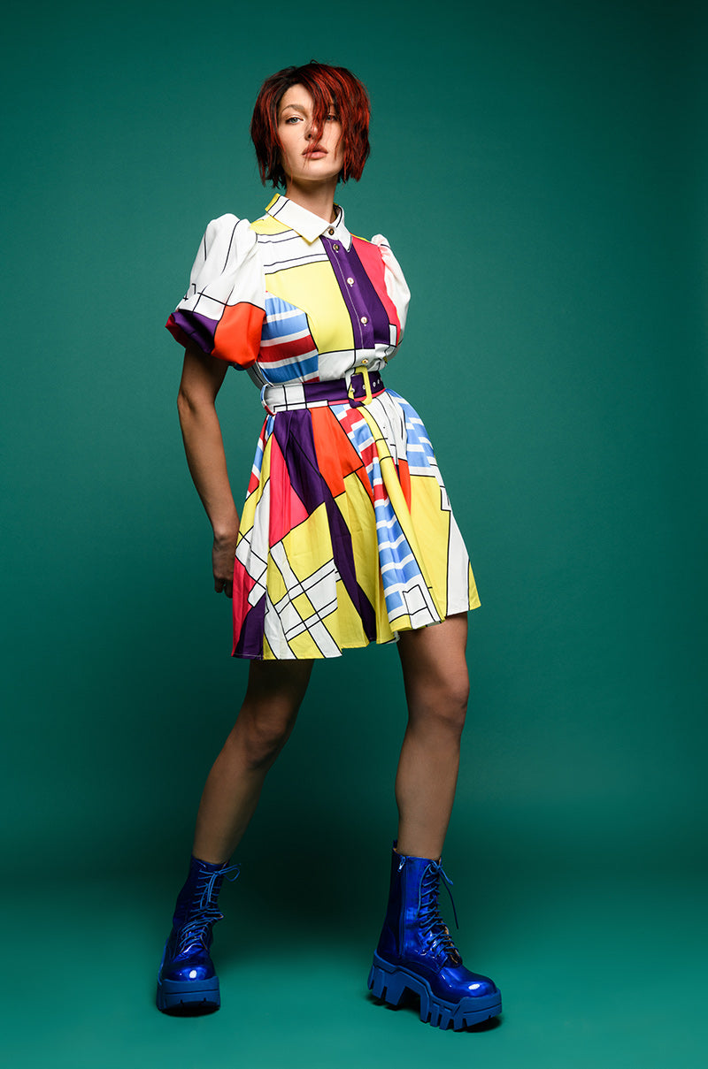 TIME WITH YOU BELTED MINI DRESS