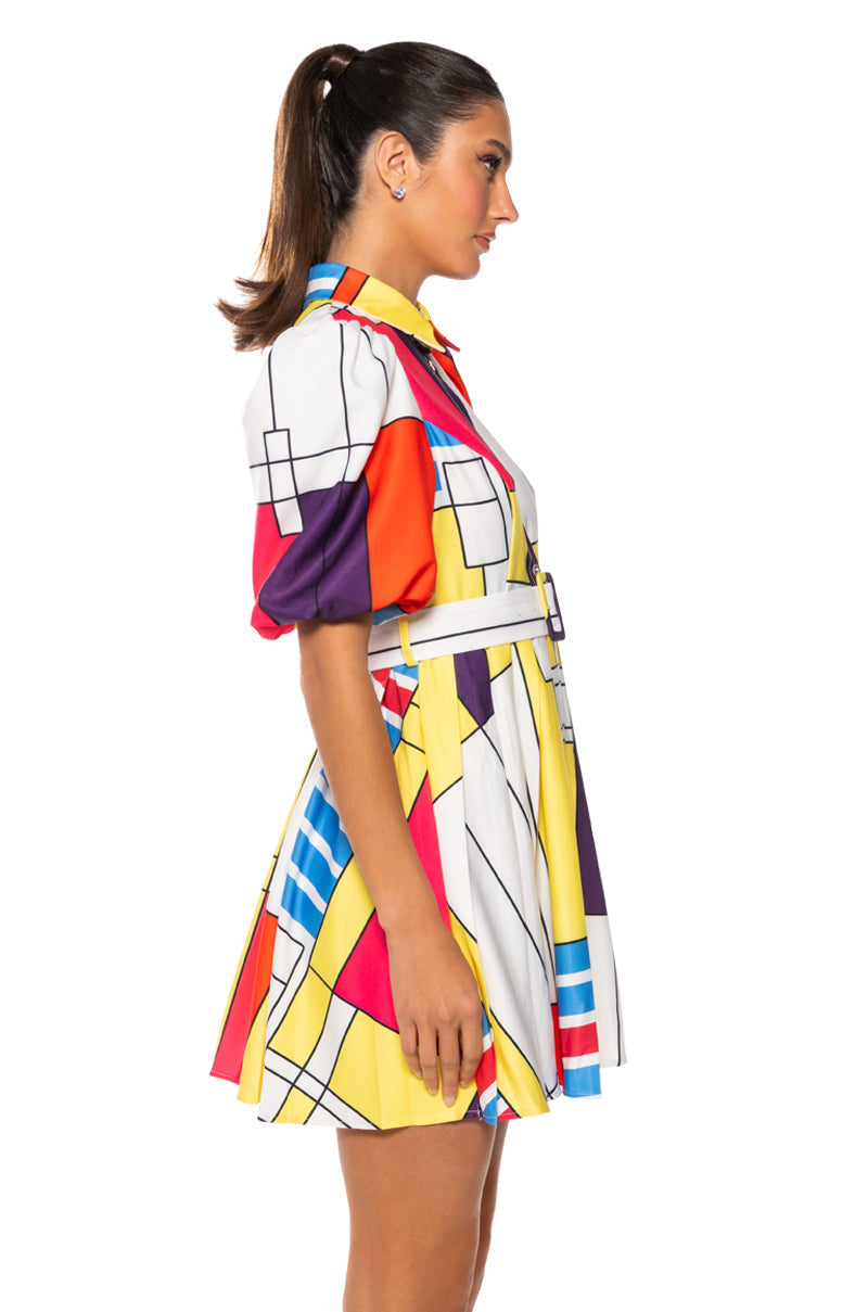 TIME WITH YOU BELTED MINI DRESS
