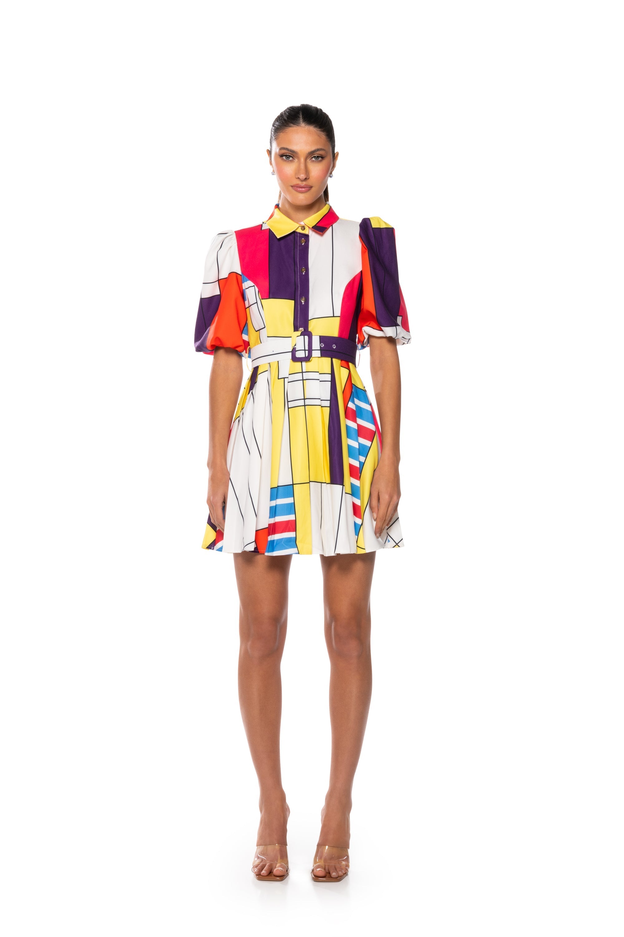 TIME WITH YOU BELTED MINI DRESS