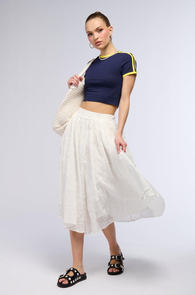 TOO EASY FLOWY MIDI SKIRT