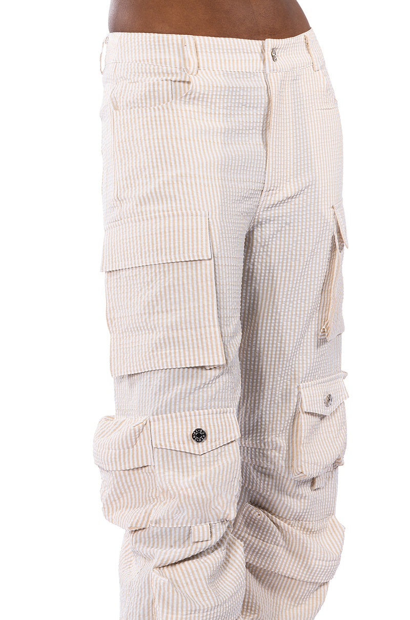 TOTO SEERSUCKER CARGO PANT