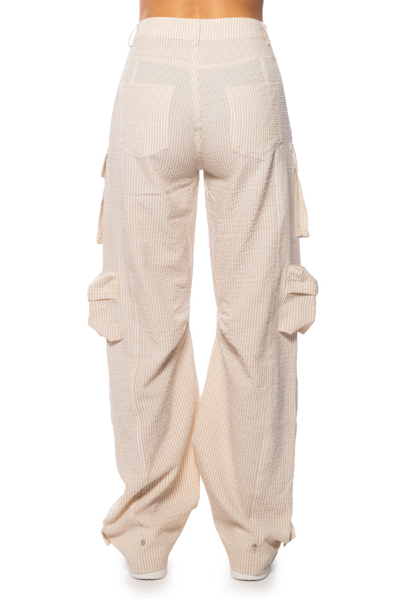 TOTO SEERSUCKER CARGO PANT