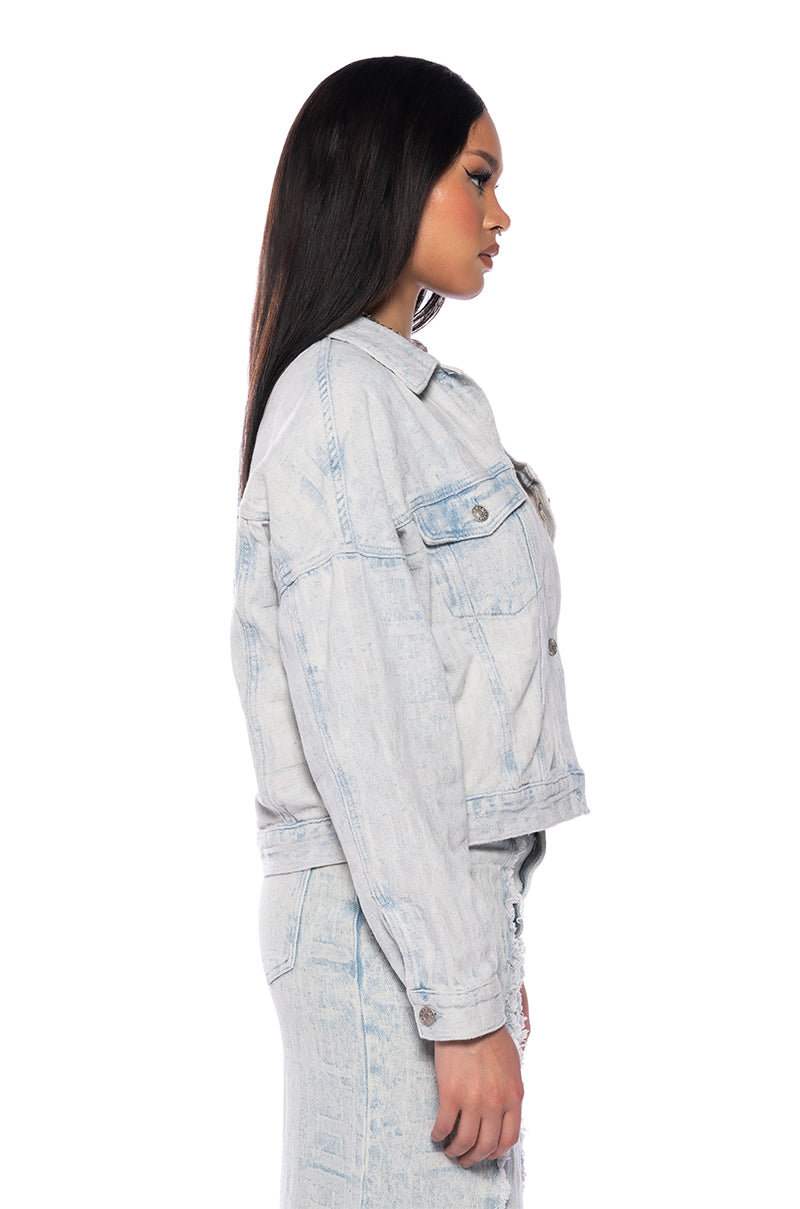 ULTRA BLEACH WASH DENIM JACKET