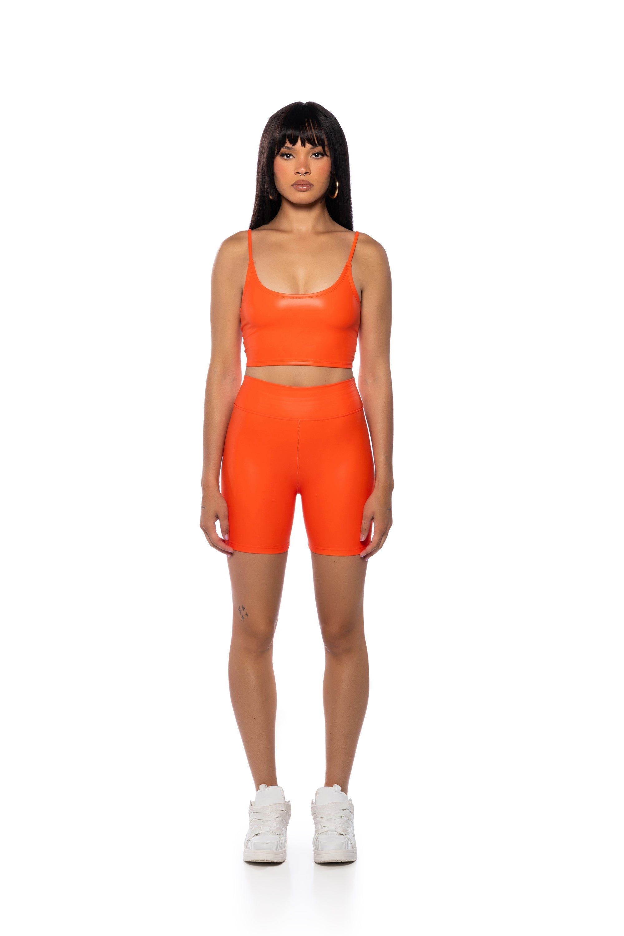 UNDENIABLE FIT CROPPED CAMI IN ORANGE