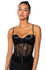 NOT NICE STRAPPY LACE CORSET