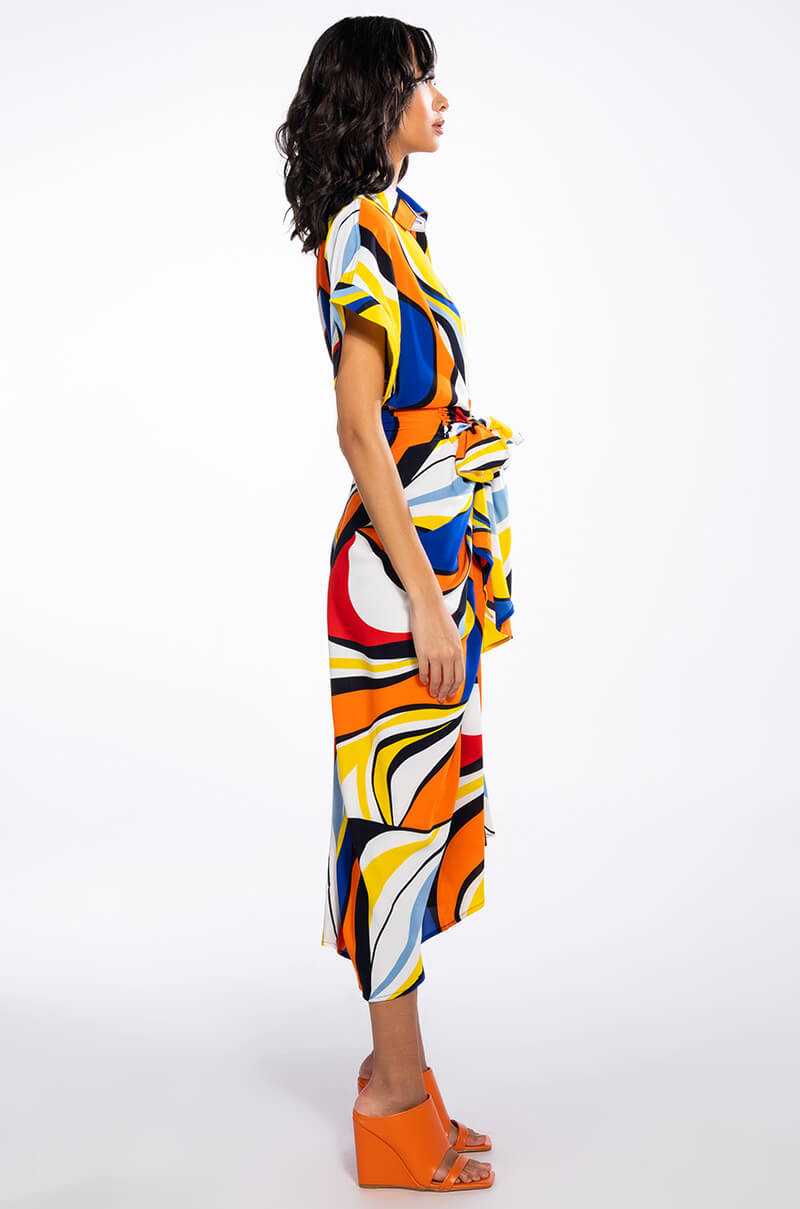 WALK WITH ME COLLARED BUTTON DOWN DRESS