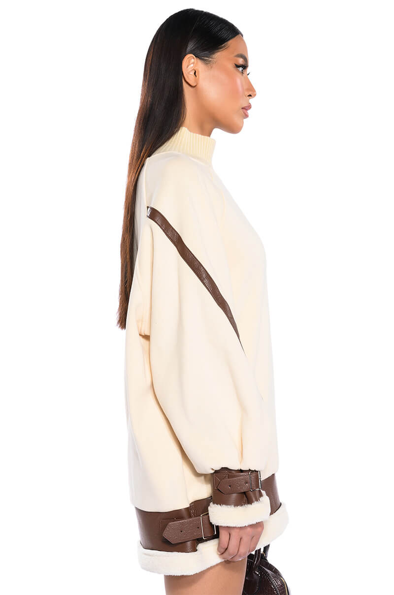 WASTE MY TIME PULL OVER MINI DRESS