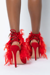 WHAT DREAMS ARE MADE OF FEATHER STILETTO SANDAL