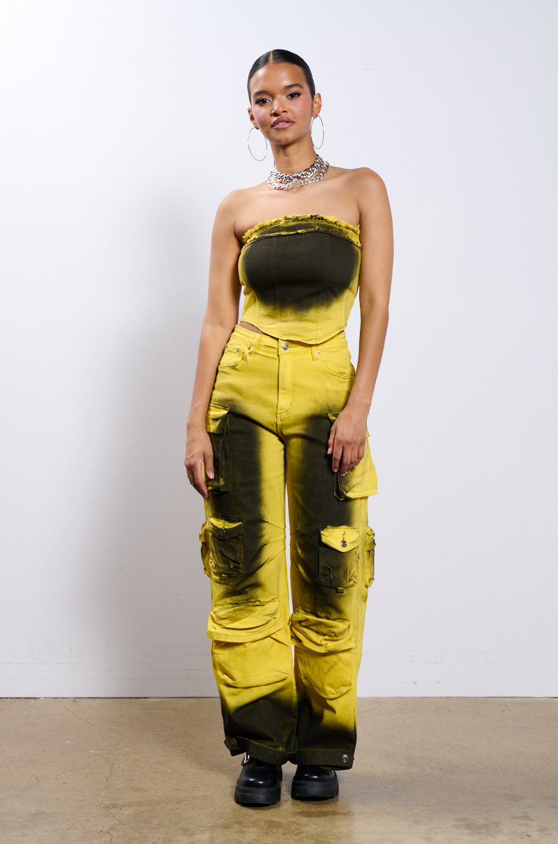 WHAT THE PRICE DENIM CARGO PANT
